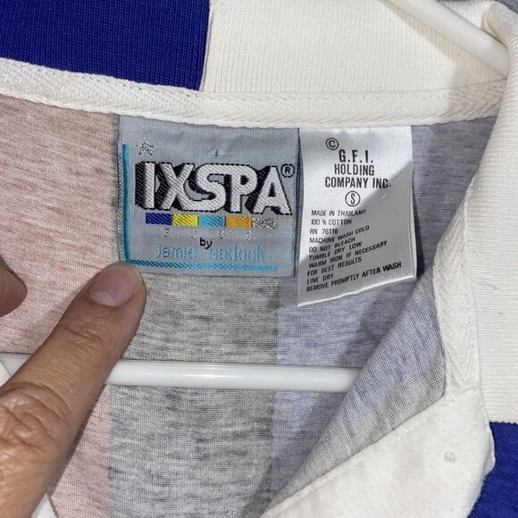 IXSPA 2000 by Jamie Sadock Men's Multi‎ Color Polo Style 1/4 Button Shirt Sz S - Picture 3 of 7